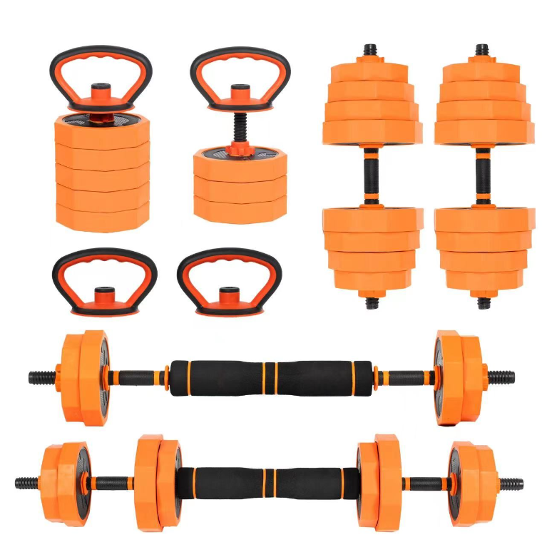 Fitness & Body Building Sport Gym Equipment Rubber Hex Dumbells Dumbbells Set With Stainless Steel Cap