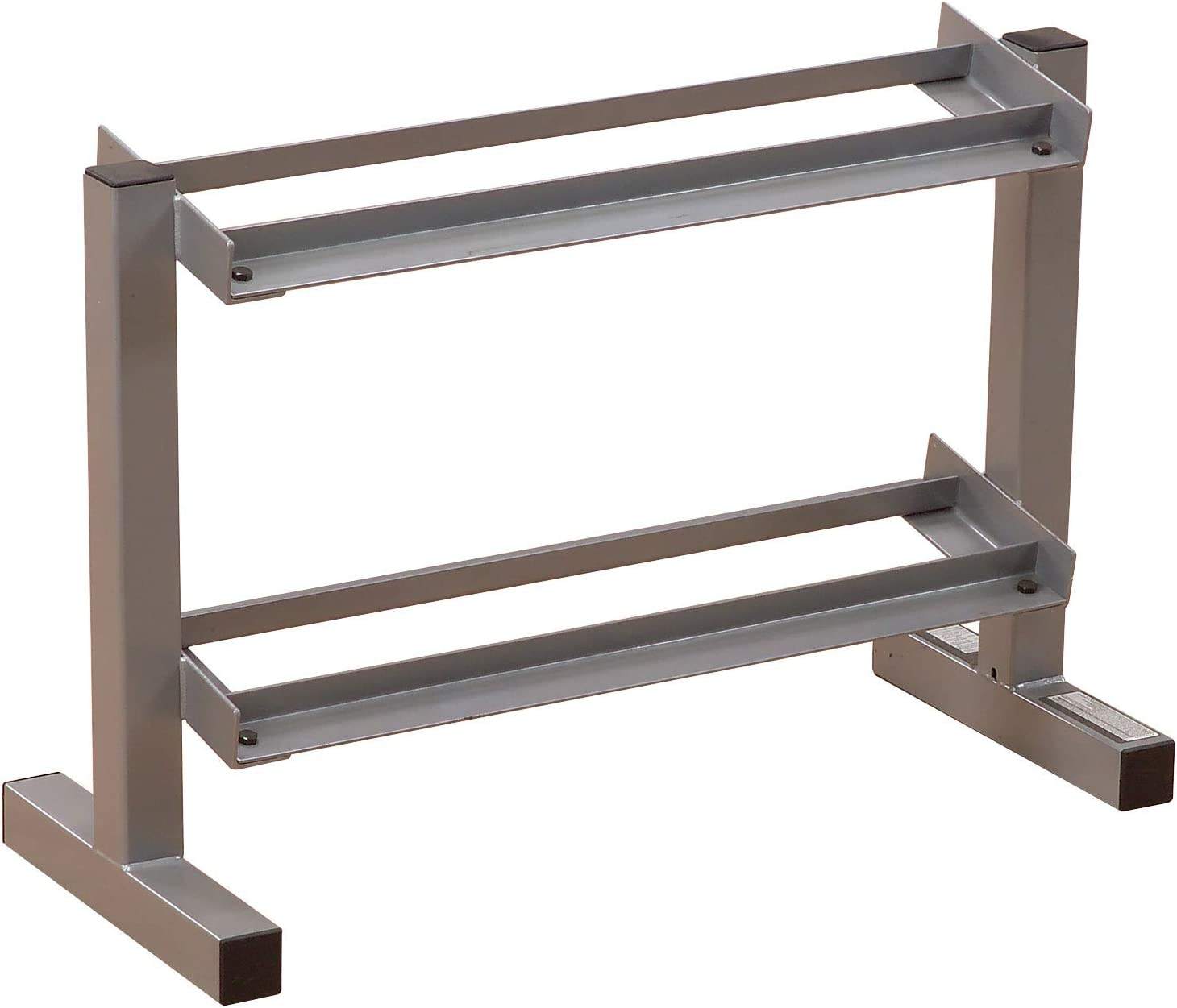 Amazon Best Sale 2-Tier Dumbbell Rack Multilevel Weight Storage Organizer for Home Gym