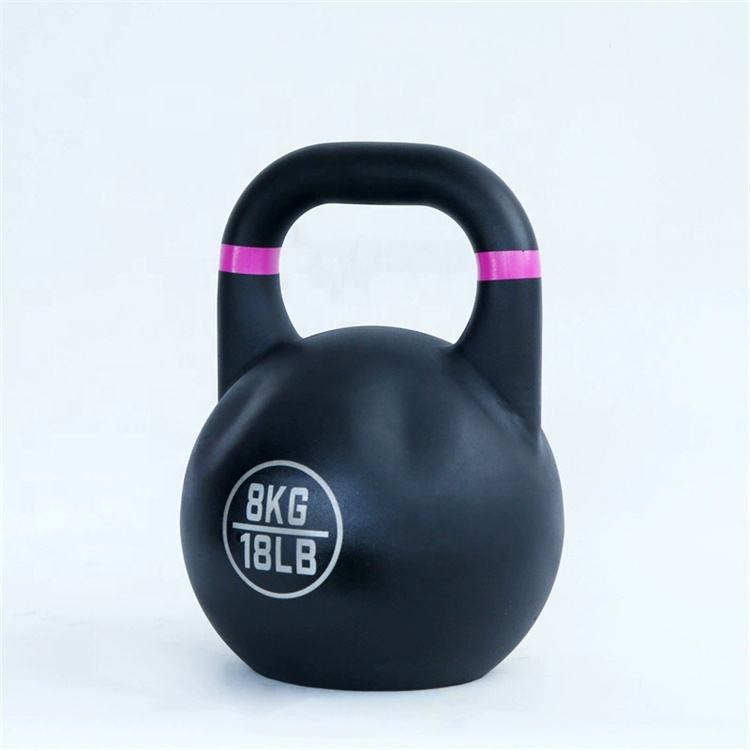 FitFirst Safety Durable Gym Hollow Powder Coated Udated Competition Kettlebell