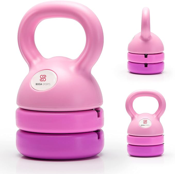 Adjustable 12lb/5kg Competition E-Coat Cast Iron Kettlebell Set 3 in 1 Different Weight