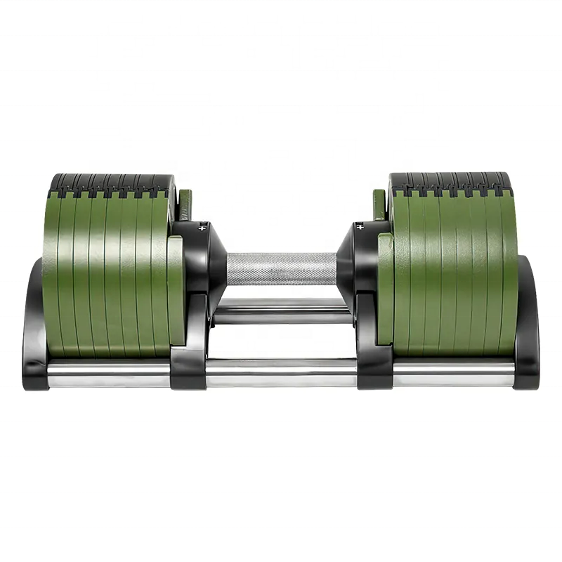 Hot Selling 24kg/52.5lb-40kg/90lb Adjustable Steel and Cast Iron Dumbbell Set Anti-Slip Body Building Equipment for Home Use