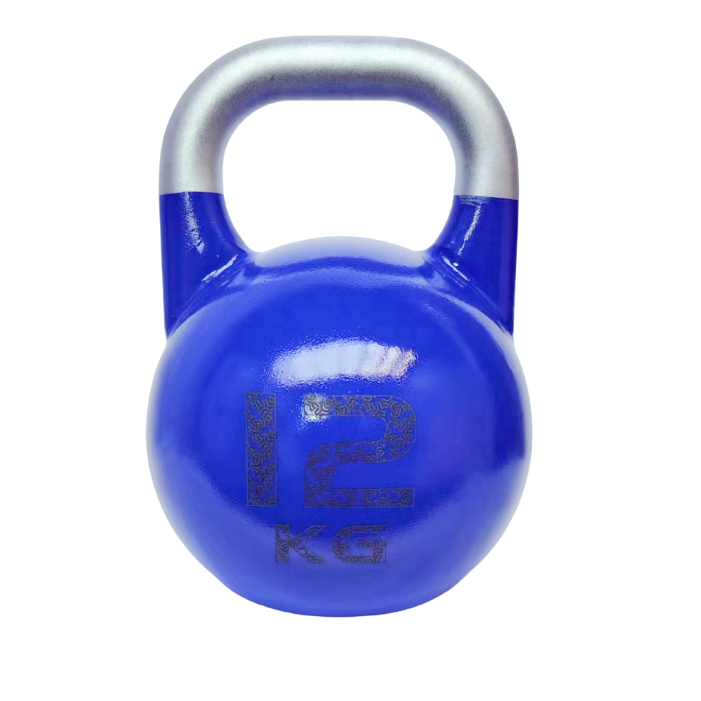 12KGFitness Weight Lifting Kettlebells Cheap Cast Kettle Bells Color Coated Steel Competition Kettlebell