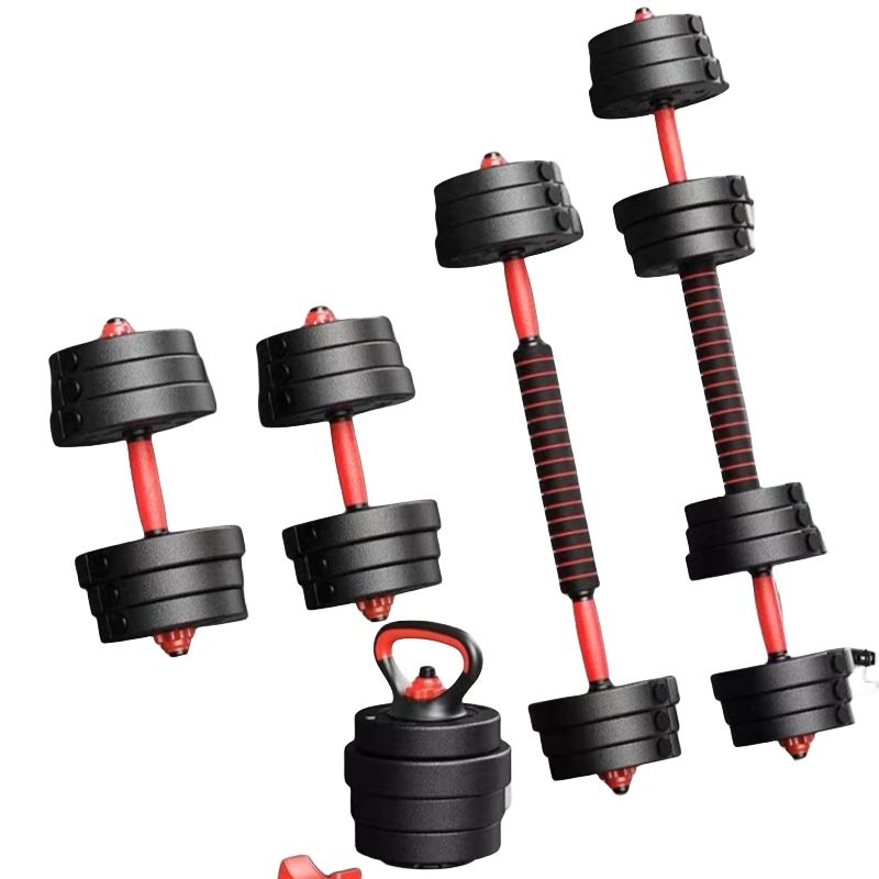 Chinese Factories Sell at Low Prices 30kg 50kg Barbell Dumbbell Set Adjustable Plastic Cement Dumbbell Set