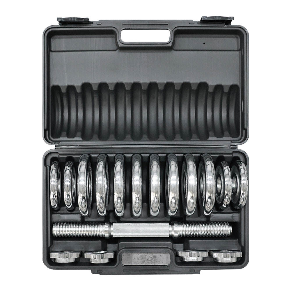 15kg Cast Iron Adjustable Weight Lifting Chrome Dumbbell Set Dumbbell Manufacture