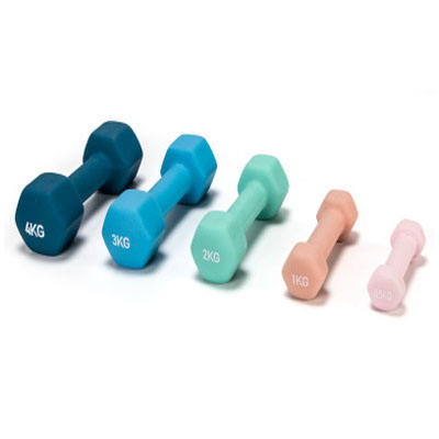 Barbell Neoprene Coated Dumbbell Weights 1kg 2kg 3kg