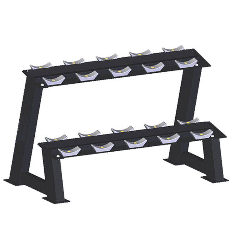 Gym Power Small 2 Tier 5 Pair Dumbbell Rack for Home Use