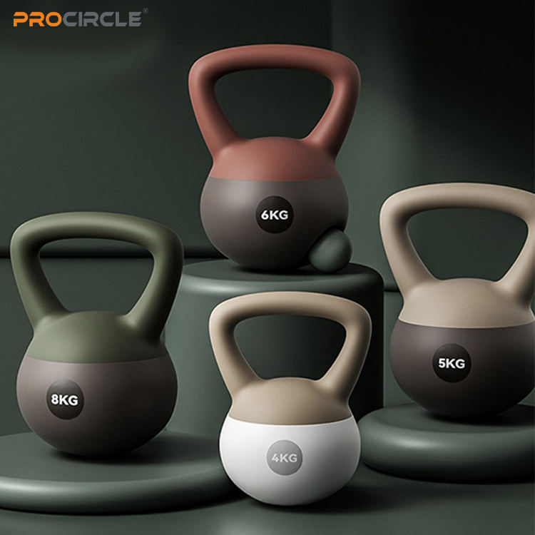 New Design Soft Kettlebell Weight 2KG/4KG/6KG/8KG/10KG PVC and Steel Grit Soft Kettlebell for Bodybuilding Exercise