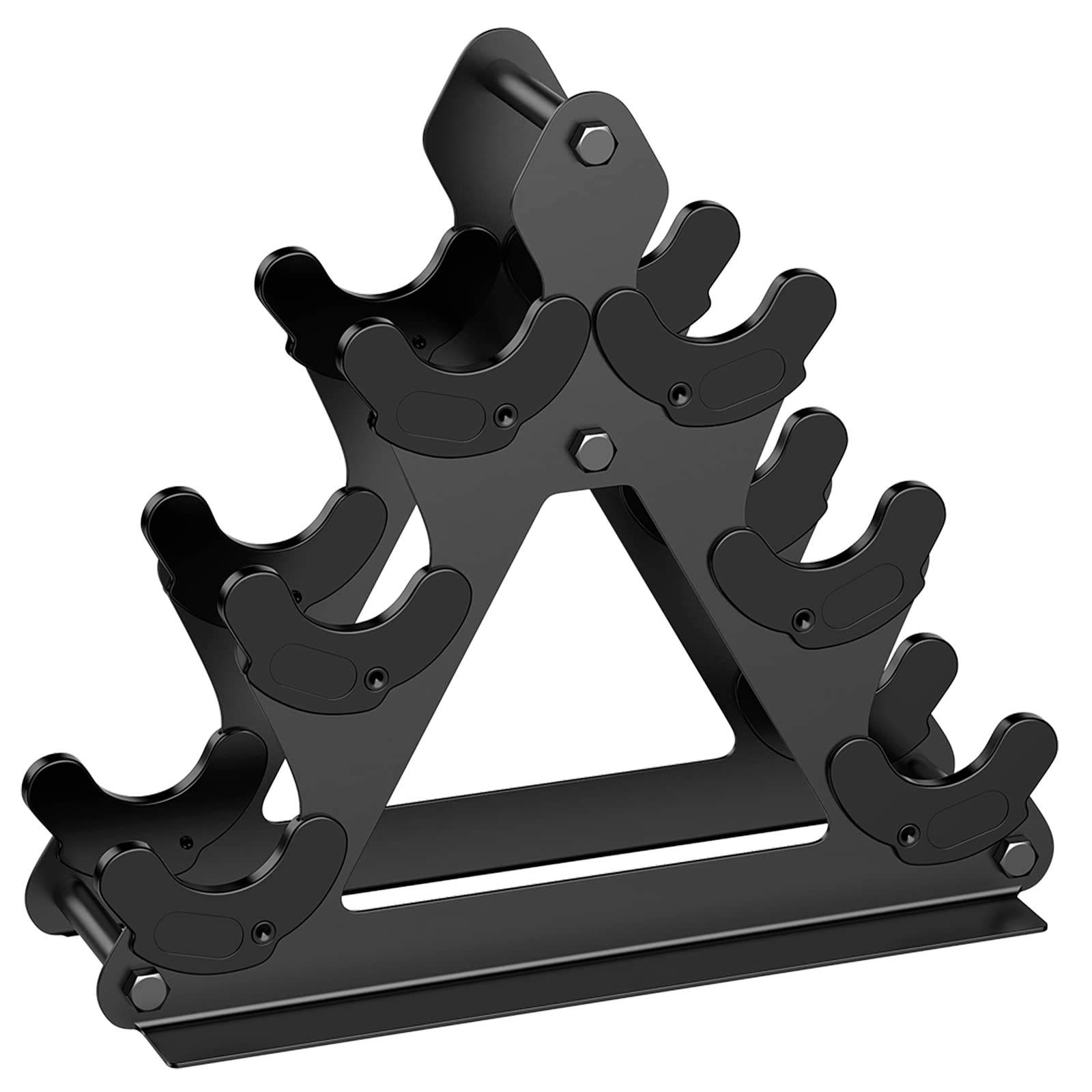 Factory High Quality 3 Tier Compact Steel Iron Dumbbell Rack Popular Home Gym Equipment with Small Storage for Dumbbells