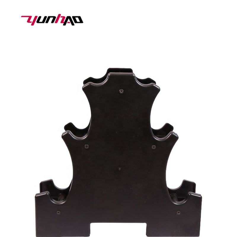 Free Weight Neoprene Coated Hex Dumbbell Rack Set