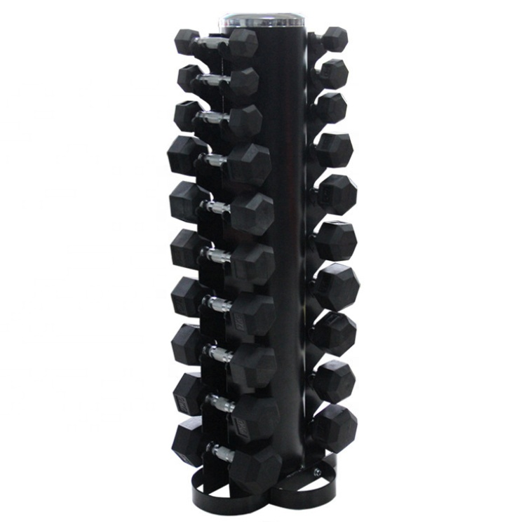 Custom 10 Set Pair Hex Dumbbell Storage Rack Stand Vertical