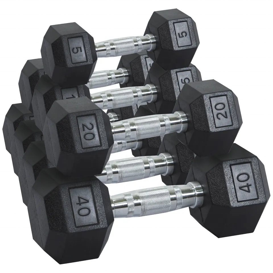 Pilot Sports Square Shape Vinyl Dumbbell Gym Fitness Equipment Weights Dumbbells Set With Rack For Bodybuilding