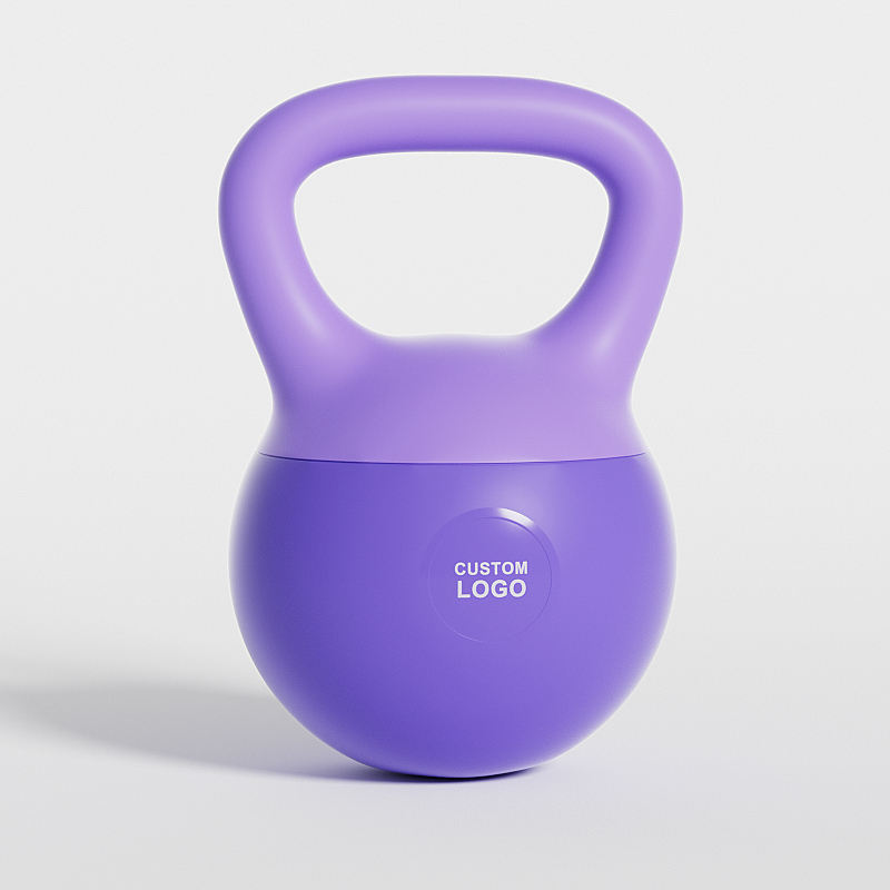 Zhensheng Popular Fitness Exercise 2KGS to 12KGS Adjustable Kettlebell Eco Friendly PVC Dual Color Soft Kettlebell