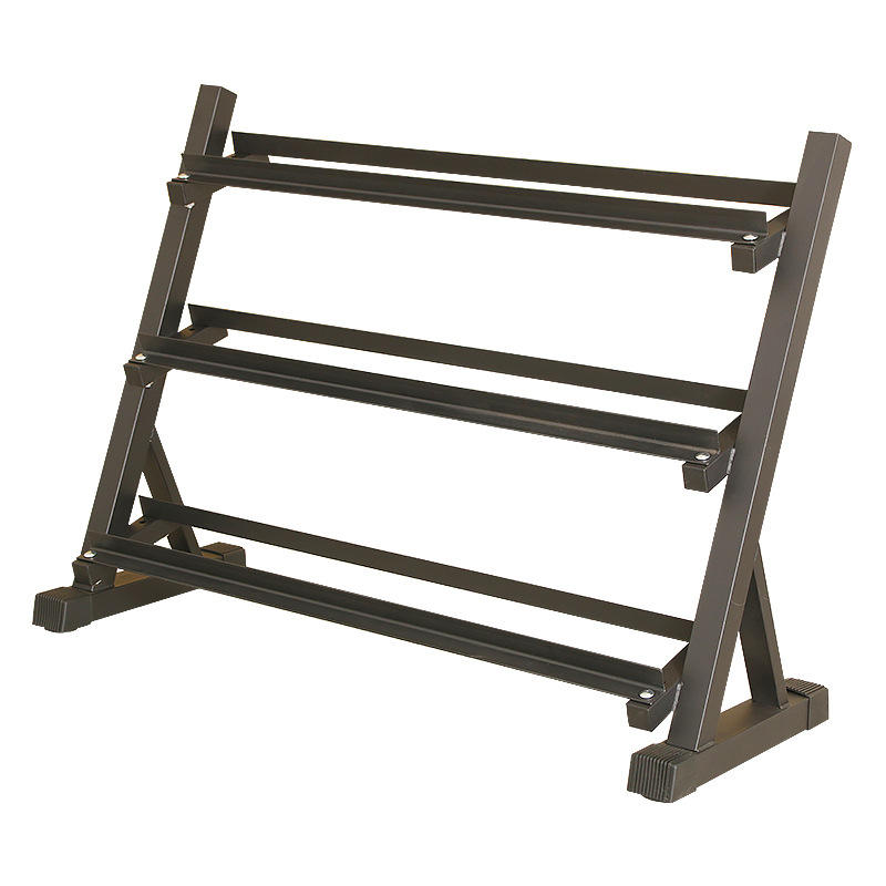 TOPKO Dumbbell Rack Hex Rubber Coated Dumbbell Set Placement Rack Commercial Personal Training Studio Fitness Equipment