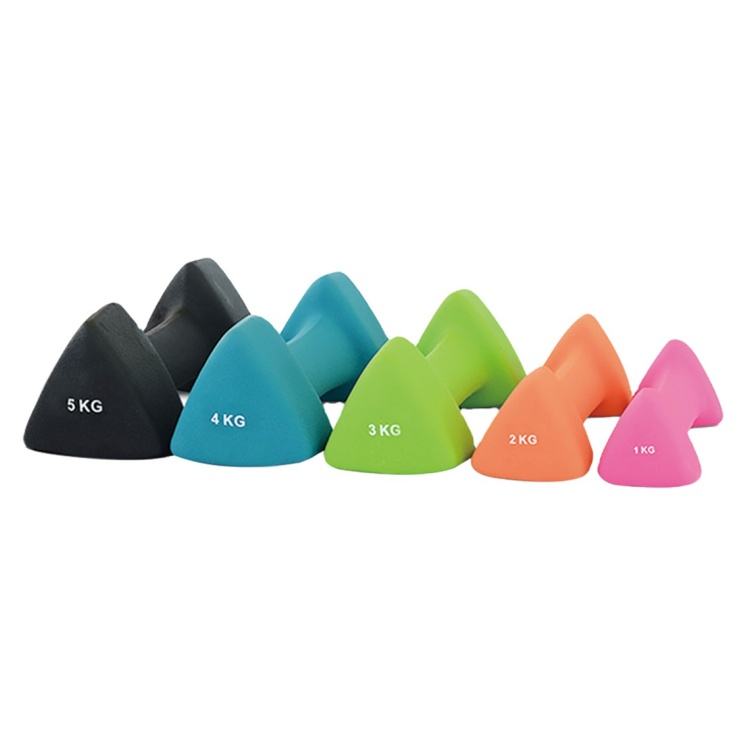 Hot Sale New Style Smartfit Dumbbell Manufacture Colorful Plastic-coated Dumbbells Vinyl Neoprene Dumbbell Set