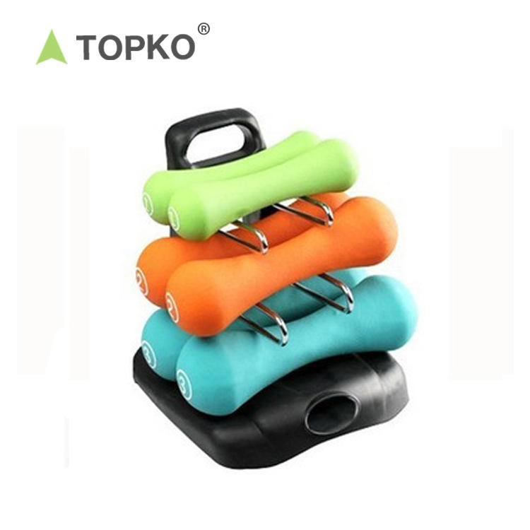 1-5KG Neoprene Coated Hand Weight Set Neoprene Light Weights Workout Dumbbell Female Plastic Dip in Dumbbell