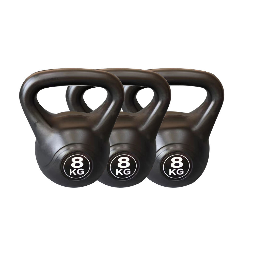 Factory Wholesale Gym Equipment 2kg 4kg 6kg 8kg10kg 15kgCement Filled Kettlebell PVC Handle Kettlebell for Fitness