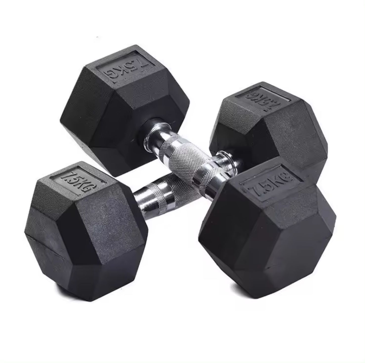 AKTIV Rubber Hex Dumbbells Durable Rubber-Coated Hexagonal Dumbbells for Strength Training Fitness Workouts Home and Gym Use