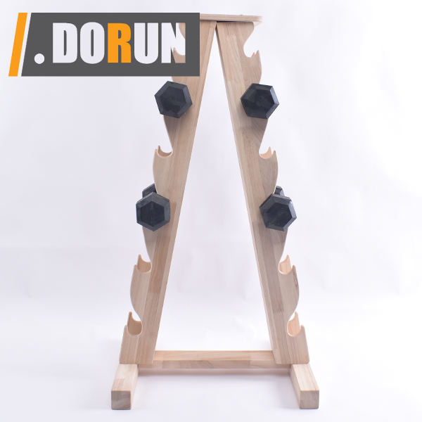 New Design Gym Fitness Equipment Barbell Plates Storage Multifunctional 4 Tiers Dumbbell Rack