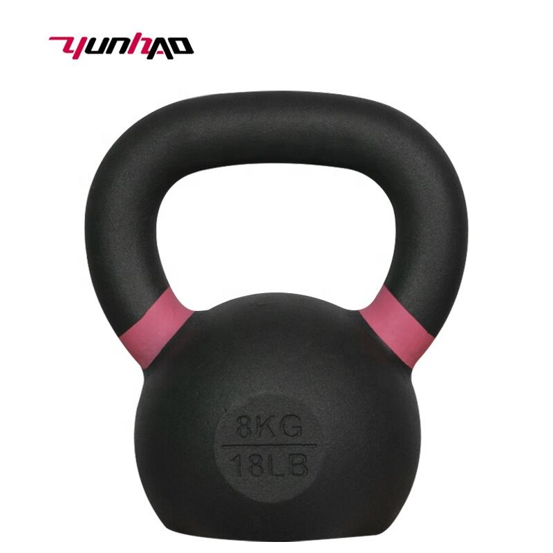 LEHE Pro Kettlebells Anti-drop Soft PVC Steel Grit 4/5/6/8kg Strength Training Kettlebel Singolo For Arm Strength Training
