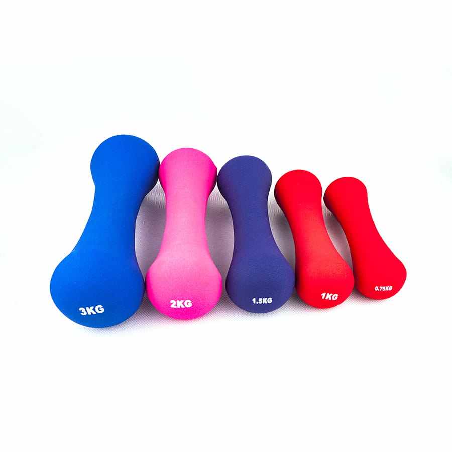 High Quality Color Children and Women Vinyl Neoprene Dumbbell Set 1kg 1.5kg 2kg 2.5kg 3kg 4kg 5kg 6kg 7kg 8kg 9kg 10kg