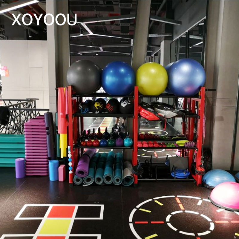 Hot Sale Fitness Equipment Dumbbells Set Rack Two Layers Kettlebell Dumbbell Rack Stand