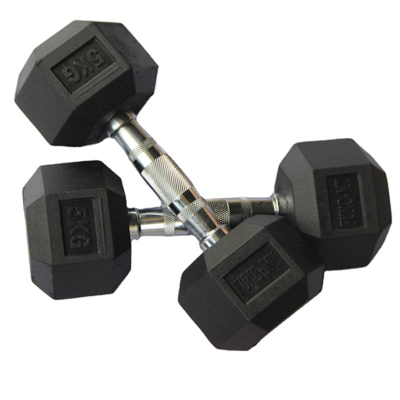 Fitness Dumbbell Used Buy Online Weights Gym Equipment 17.5kg-50kg Hex Dumbbells Rubber Barbell and Dumbbell Set