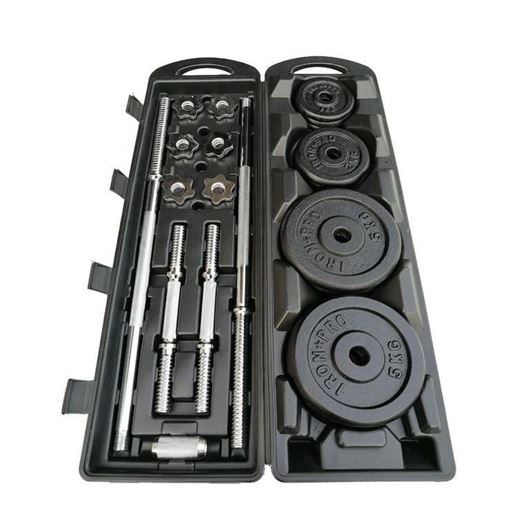 Printed Dumbbell Set Gym Equipment Barbell 10kg Iron Adjustable Dumbbell Set