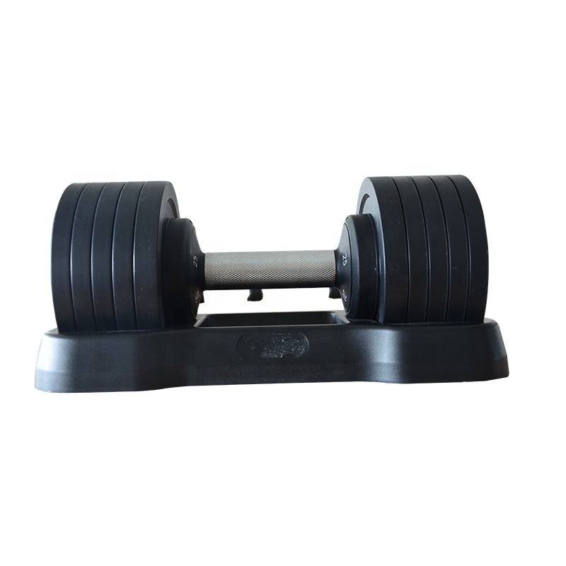 Home Gym Equipment 25lb Adjustable Dumbbell Portable Anti-slippery Handle Adjust Dumbbell