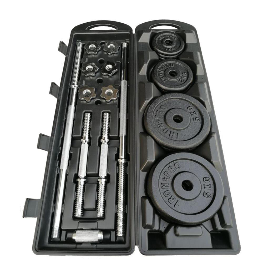 YES or NO Adjustable 25Kg Weights Dumbbells for Men Arms Training Body Gym Black Paint Barbell 50Kg Dumbbell Set