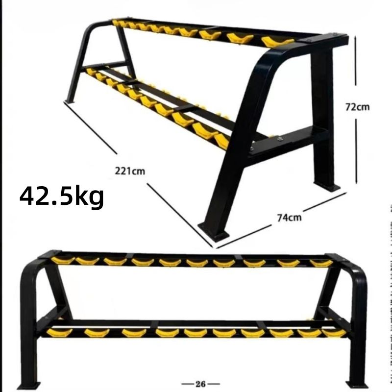 Hot Selling Modern Rack Stand Adjustable Rubber Coated Dumbbell Set with Bodybuilding Steel Plate Online Sale Benches & Racks