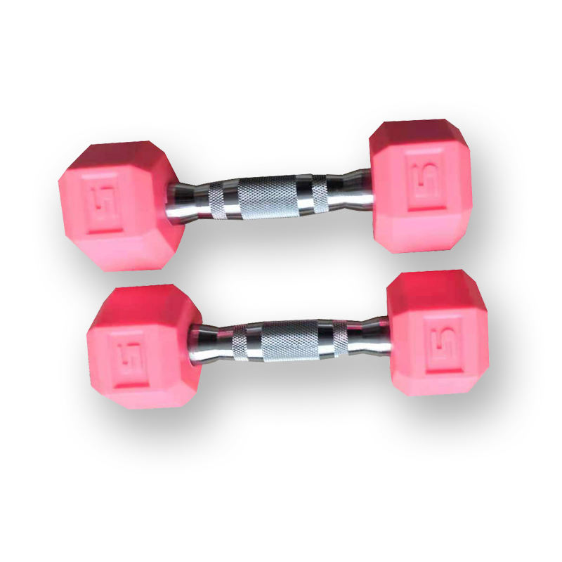 OKPRO Fitness Durable Free Weights Hexagonal Dumbbell Gym Workout Dumbell Rubber Hex Dumbbells Price