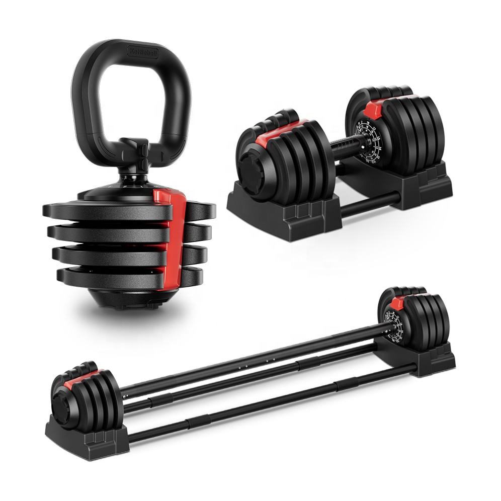 15 Years High Quality Fitness Gym Free Weight Adjustable Kettlebell 18KG / 40LB Dumbbell Set