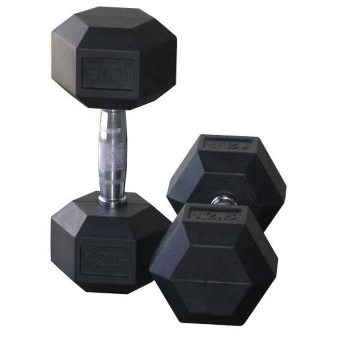 Manufacturers 10lb 15lb 20lb 25lb 30lb 35lb 40lb 45lb 50lb Hex Dumbbells Supplier Rubber Coated Hexagonal Dumbbell Sets