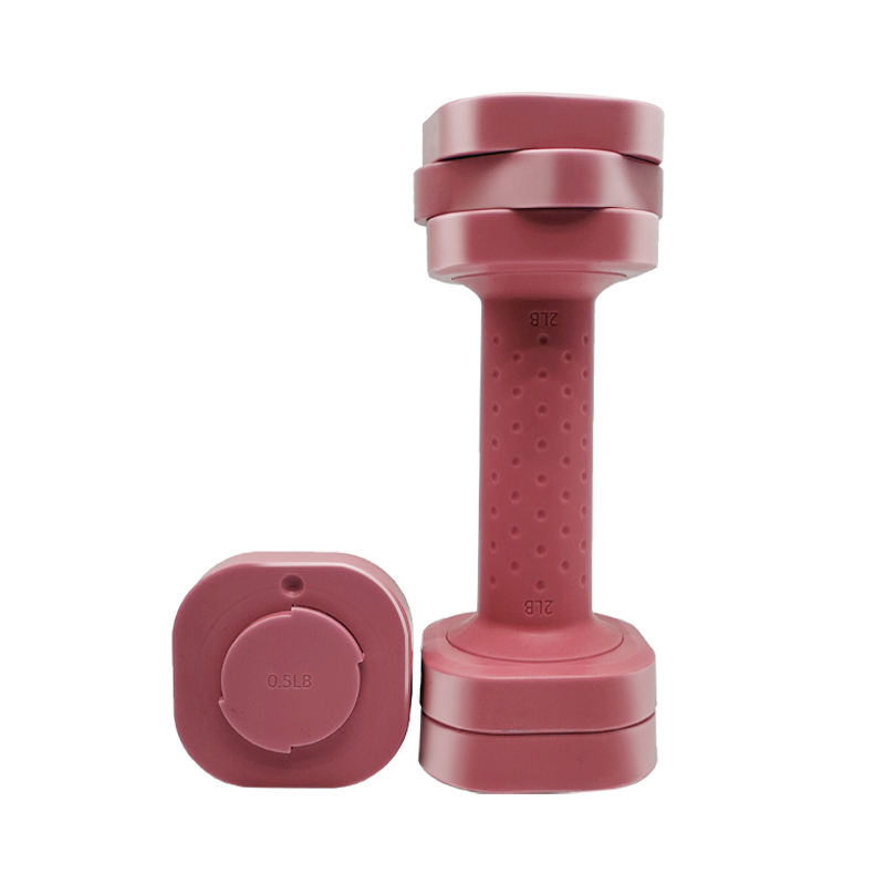 Pilot Sports Square Shape Vinyl Dumbbell Gym Fitness Equipment Weights Dumbbells Set With Rack For Bodybuilding