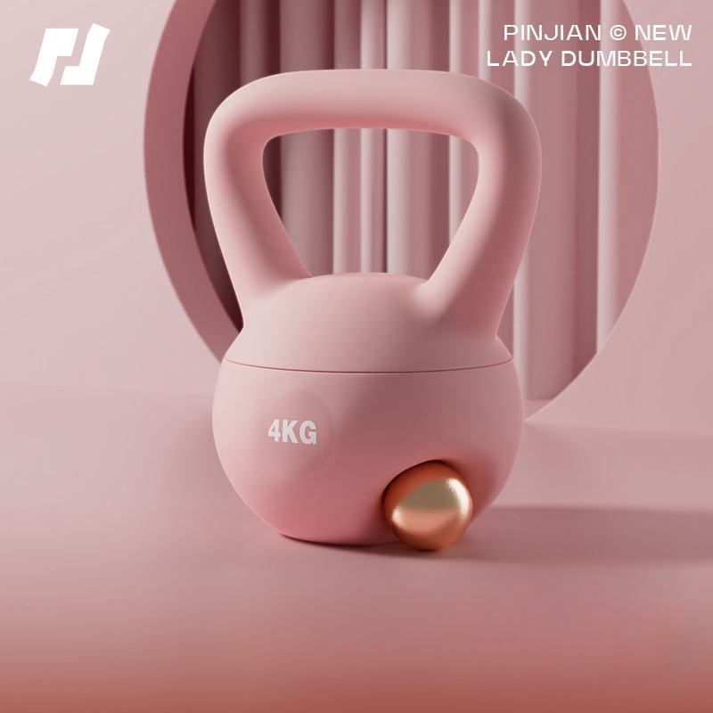 Custom Sports Steel Sand Filled Workouts Competition Home Gym Weights Colorful Soft Pvc Kettlebell Adjustable for Women