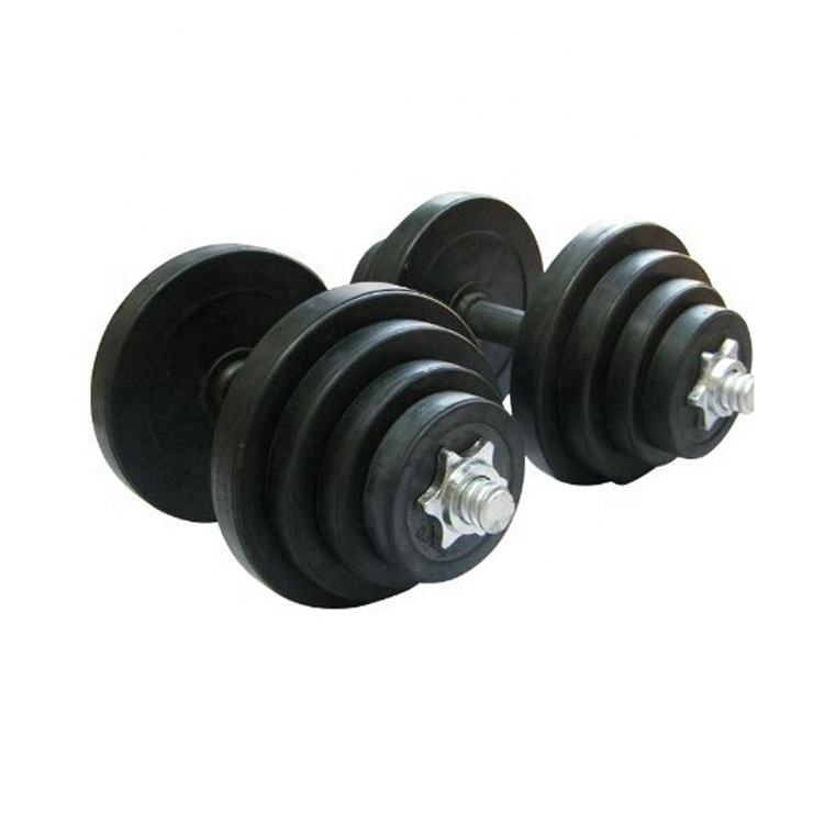 SMARTFIT Factory Sales Wholesale Black Rubber Hexagonal Dumbbells Gym Use Cheap Hex Rubber Coated Dumbbell Set