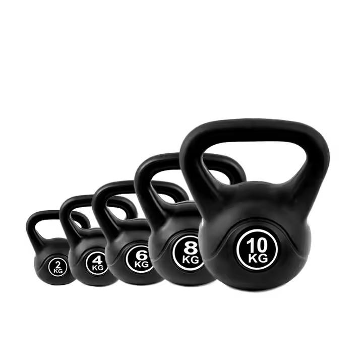 Yuncheng Hot Sale Gym Home Workout Equipment Powder Coated Cast Iron Kettlebell Set 50 LBS