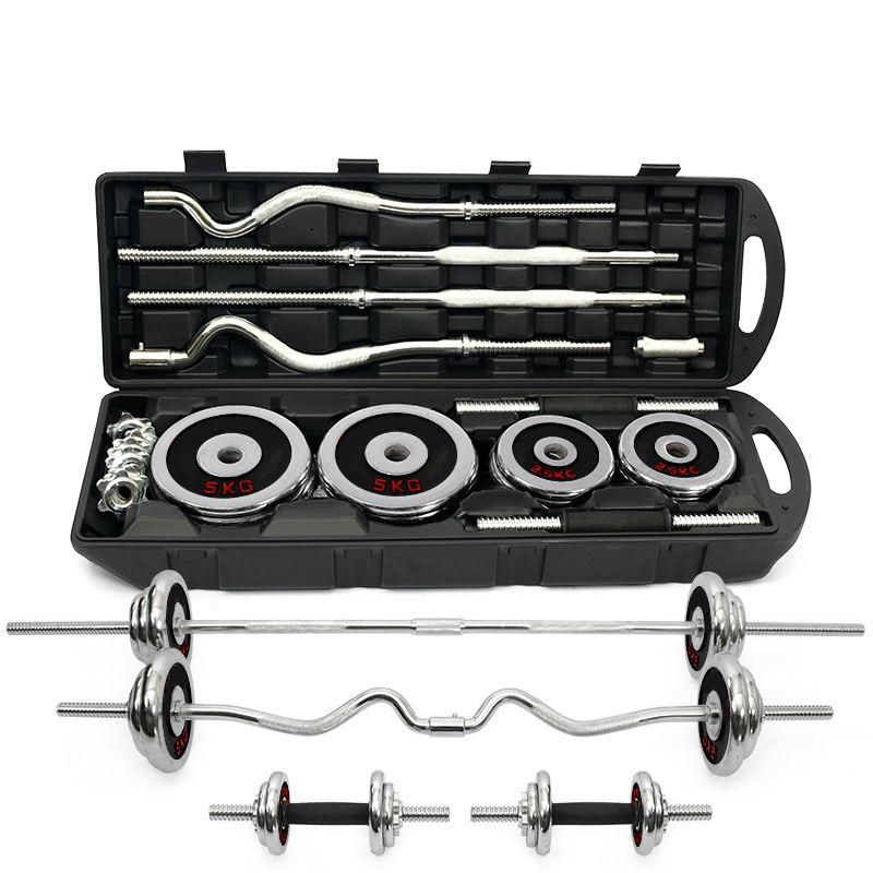 Multi-Function Dumbbell Set Weightlifting Home Fitness Adjustable Barbell 10kg Dumbbells Sets