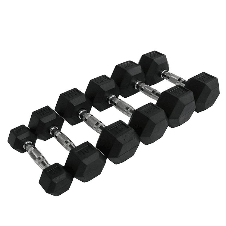 Wholesale Custom Adjustable Weightsblack Hex 20 kg 40 kg Hexagonal Dumbbells Set for Gym