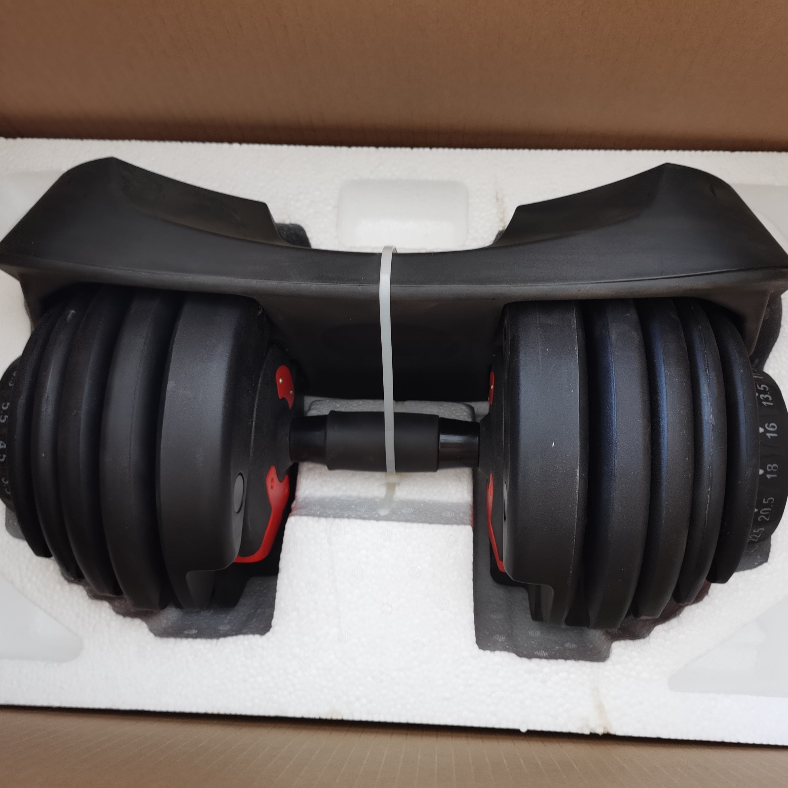 New Body Building Custom Adjustable Dumbbell Equipment Smart 1090 Weight Adjustable Dumbbell 90 Lb Set for Home Use