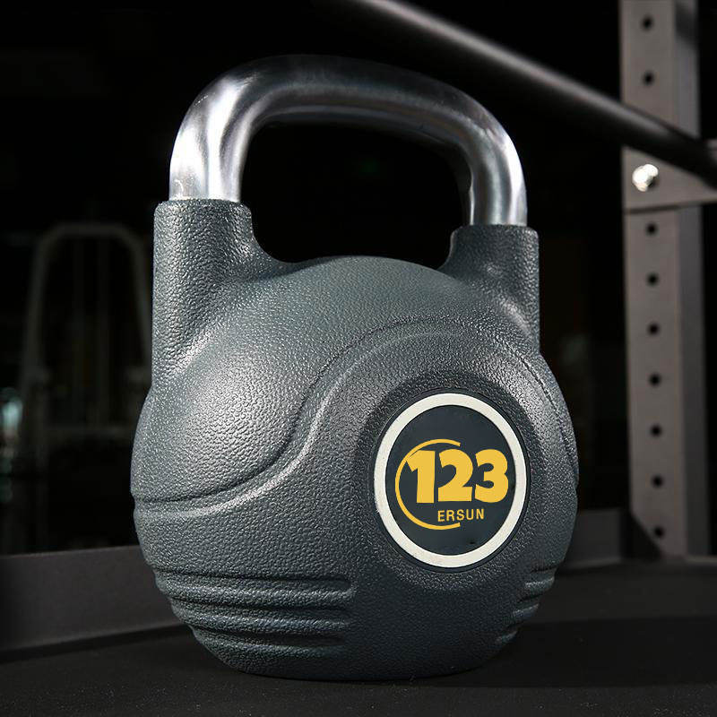 Gym Equipment Personalized Black Competition Weight Handle Adjustable Iron Kettlebell Set