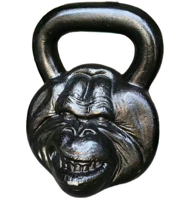 China Cast Iron Monkey Head Adjustable Gym Used Kettlebell Set for Weight Lifting