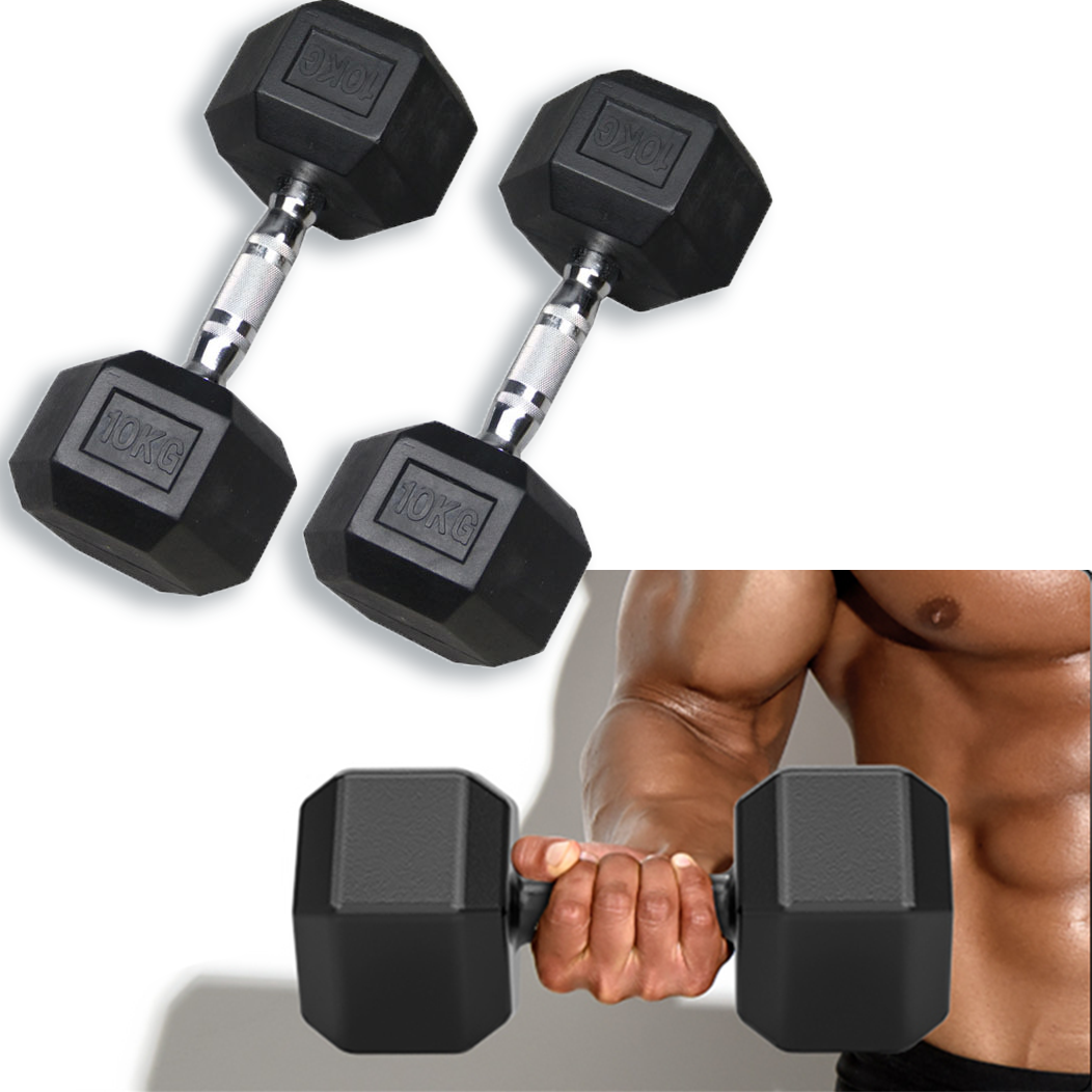 Wholesale Hex Rubber Coated Gym Adjustable Dumbbells 80 Lbs 100lbs Fitness Weight Rubber Hexagon Dumbbells in Lbs