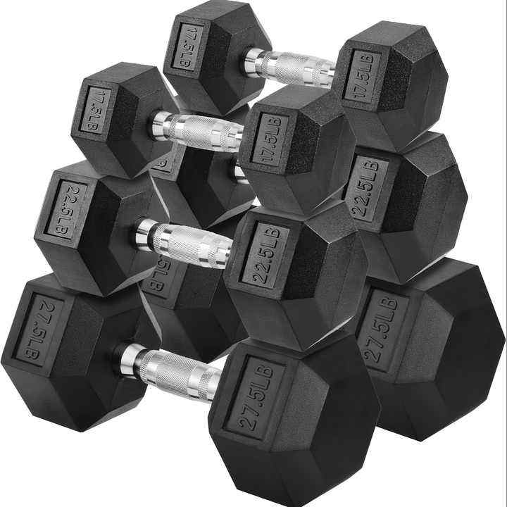 Wholesale 10 lb Rubber Hex Dumbbells: Durable & Safe Wholesale 10 lb Rubber Hex Dumbbells: Durable & Safe