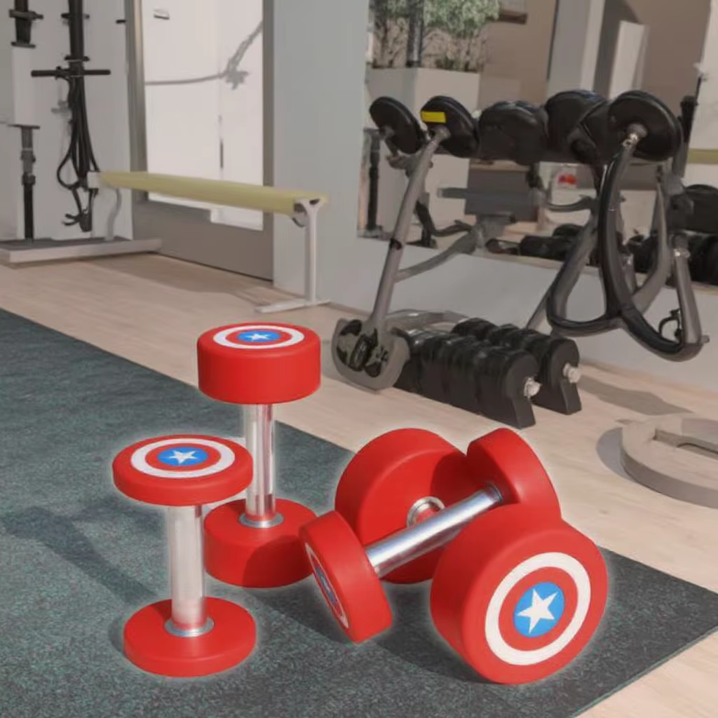 SMARTFIT Factory Sales Wholesale Black Rubber Hexagonal Dumbbells Gym Use Cheap Hex Rubber Coated Dumbbell Set