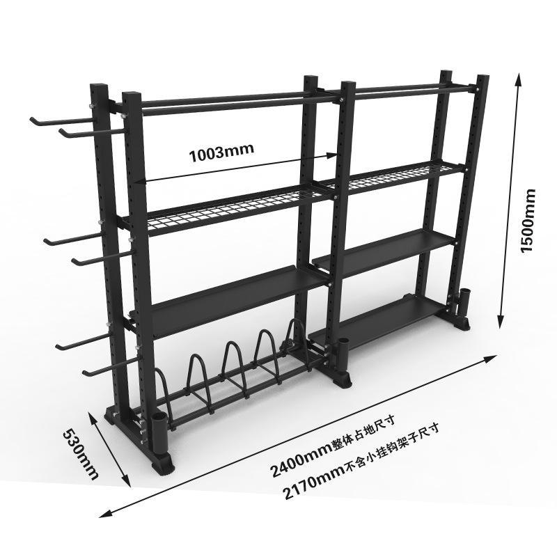 XOYOOU Gym Fitness Multifunction Storage Rack for Kettlebell Dumbbell