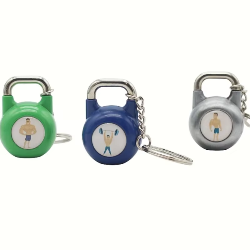 32kg Adjustable Black Cast Zinc Alloy Powder Coated Loadable 5kg Custom Business DIY Llaveros Kettlebell Keychain