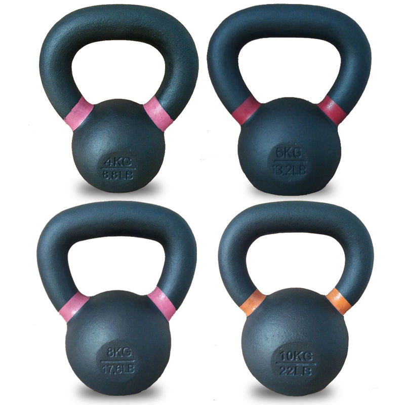 Solid Cast Iron Molding Fitness Kettlebell Set Whole Polished-Premium Workout Gear