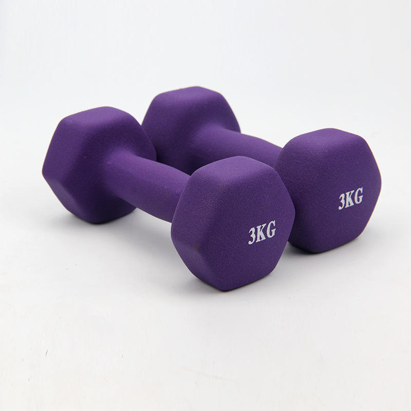 Manufacturer's Neoprene Dumbbells Set 12kg PP Material Dumbbell Rack Fitness-Use Women's Small Household Weights