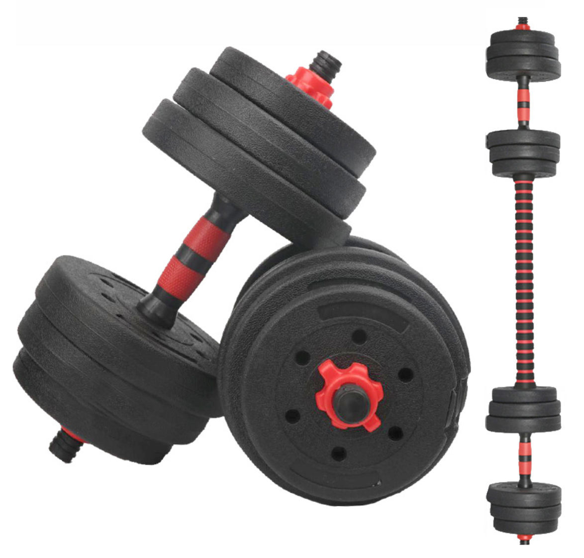 2.5kg 5kg 10kg 15kg 20kg Rubber Coated Hex Cast Iron Dumbbell Set